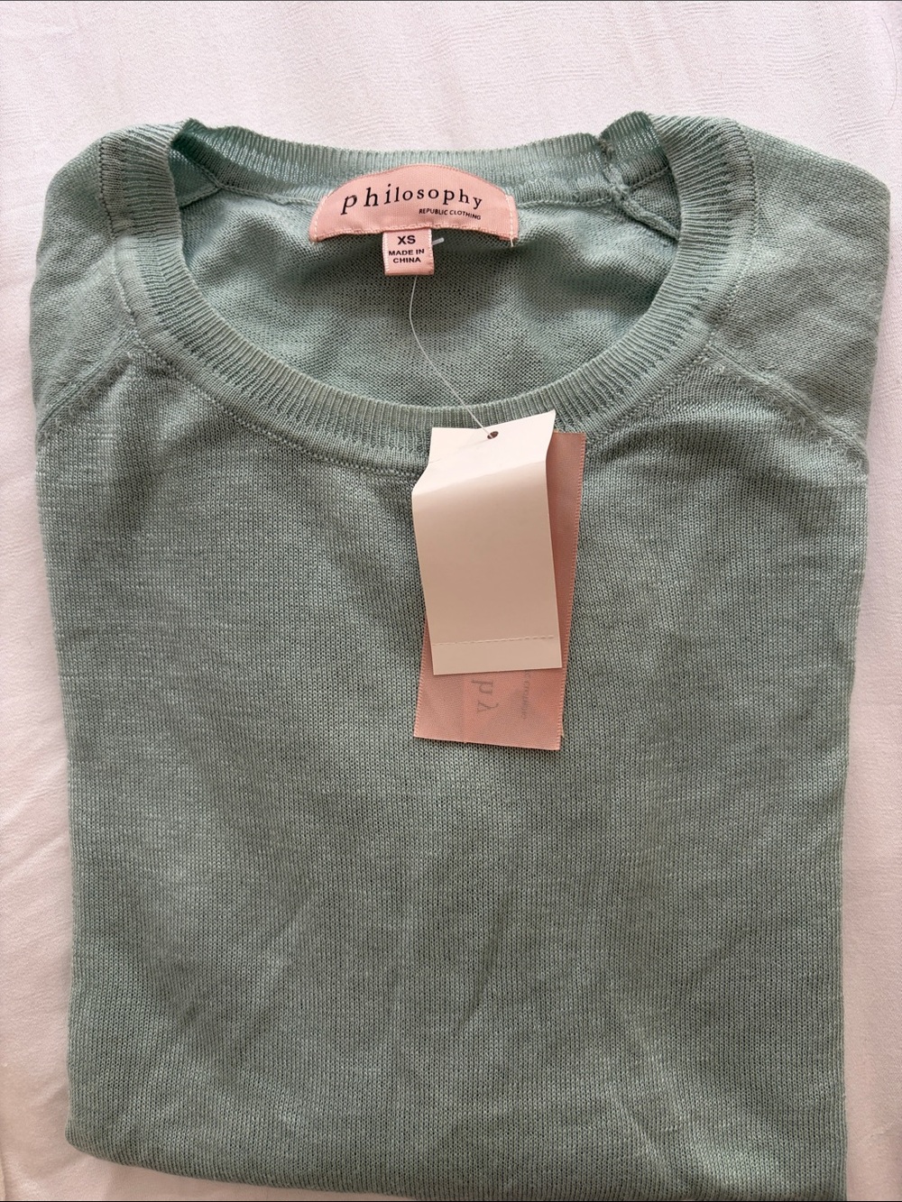 Philosophy Mint Green Crewneck Sweater